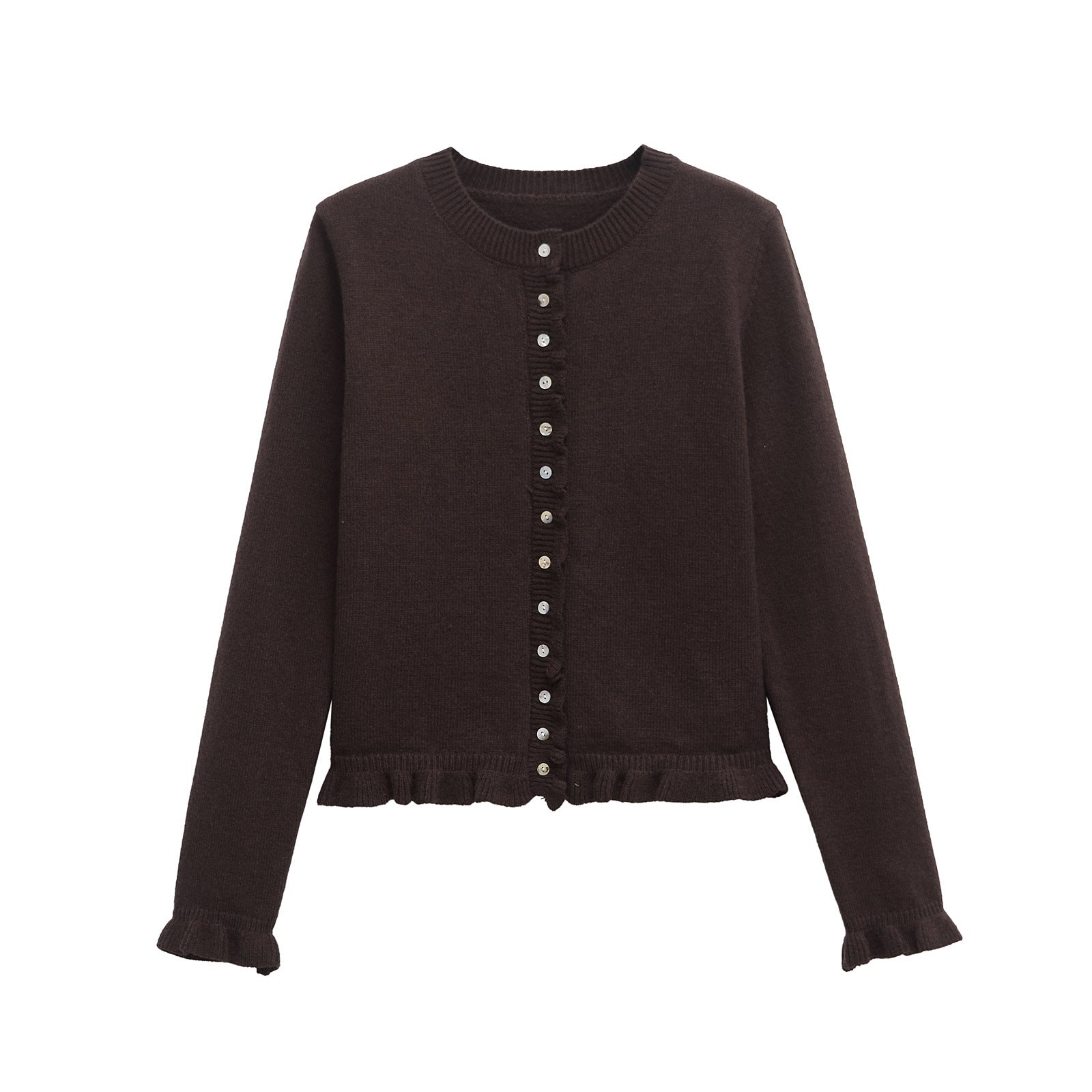 Damen Cardigan Schick Knöpfe - IdealeKleiden