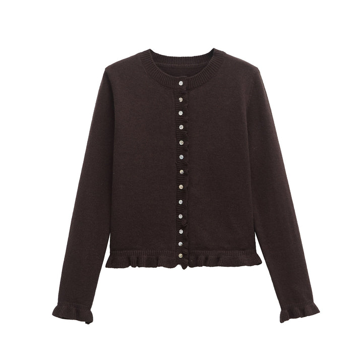 Damen Cardigan Schick Knöpfe - IdealeKleiden