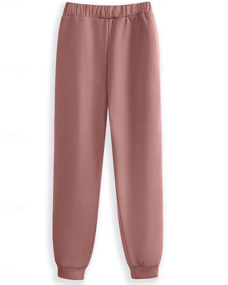 Soft Fleece Kleid mit Buchstaben Druck - IdealeKleiden