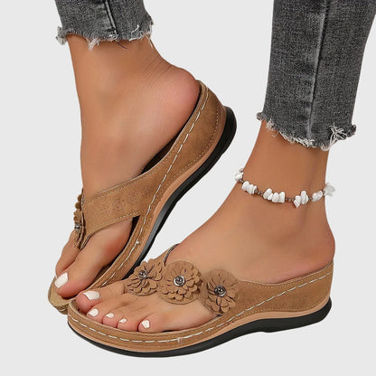 Damen Mode Sandalen Bequem Slip-On