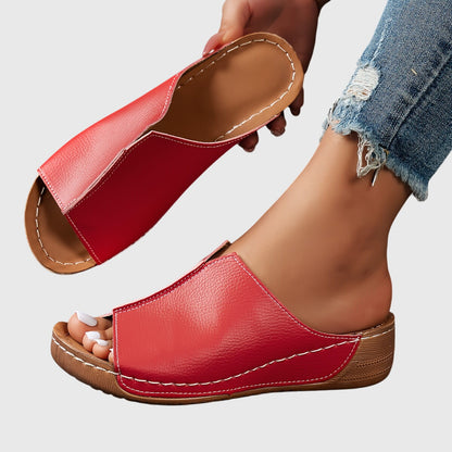 Damen Keilsandalen Offen Elegant