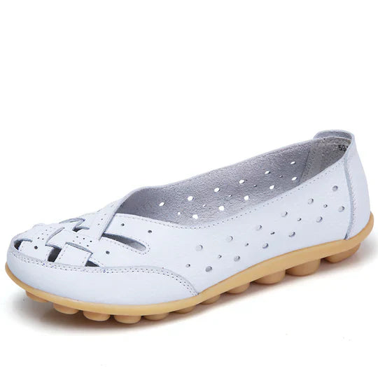 Komfortable Leder-Ballerinas Damen
