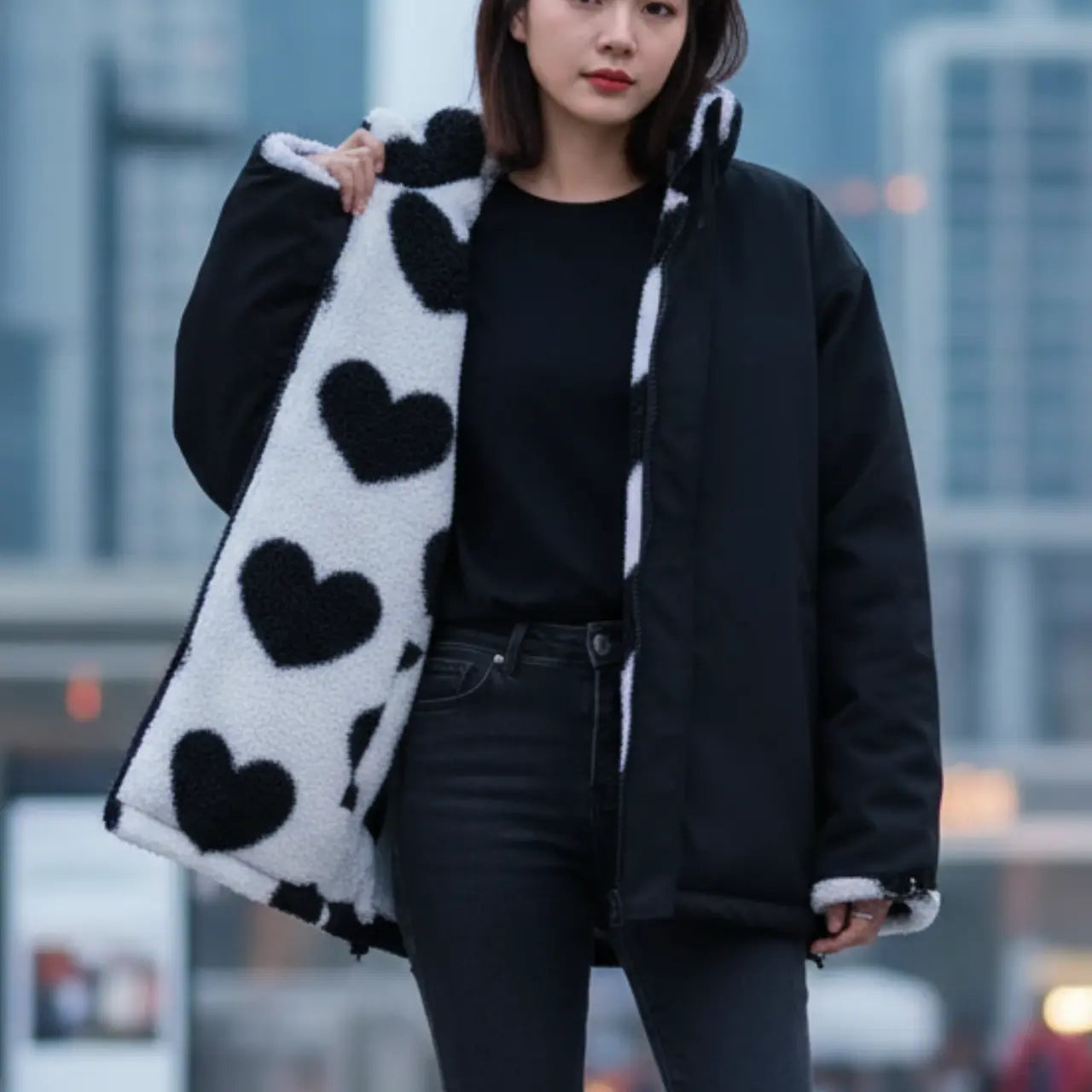 Stylische Damen Winterjacke Chic & Gemütlich
