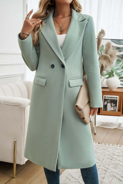 Eleganter Langmantel Doppelreihig Luxus Design