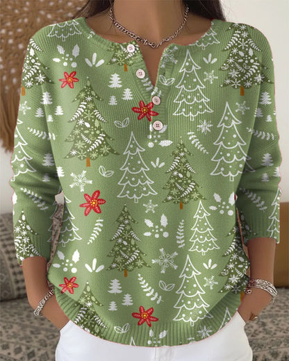 Weihnachtsbaum Muster Kleid Elegant
