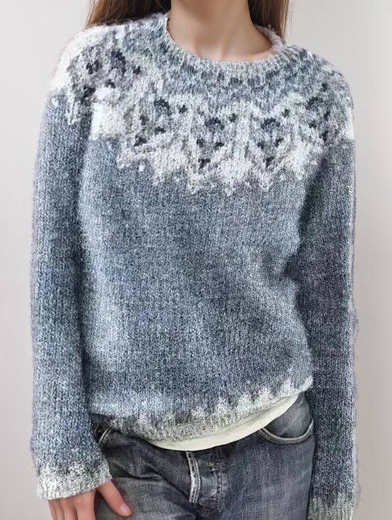 Nordische Strickjacke Weich Wollig Elegantes Design