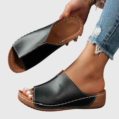 Damen Keilsandalen Offen Elegant