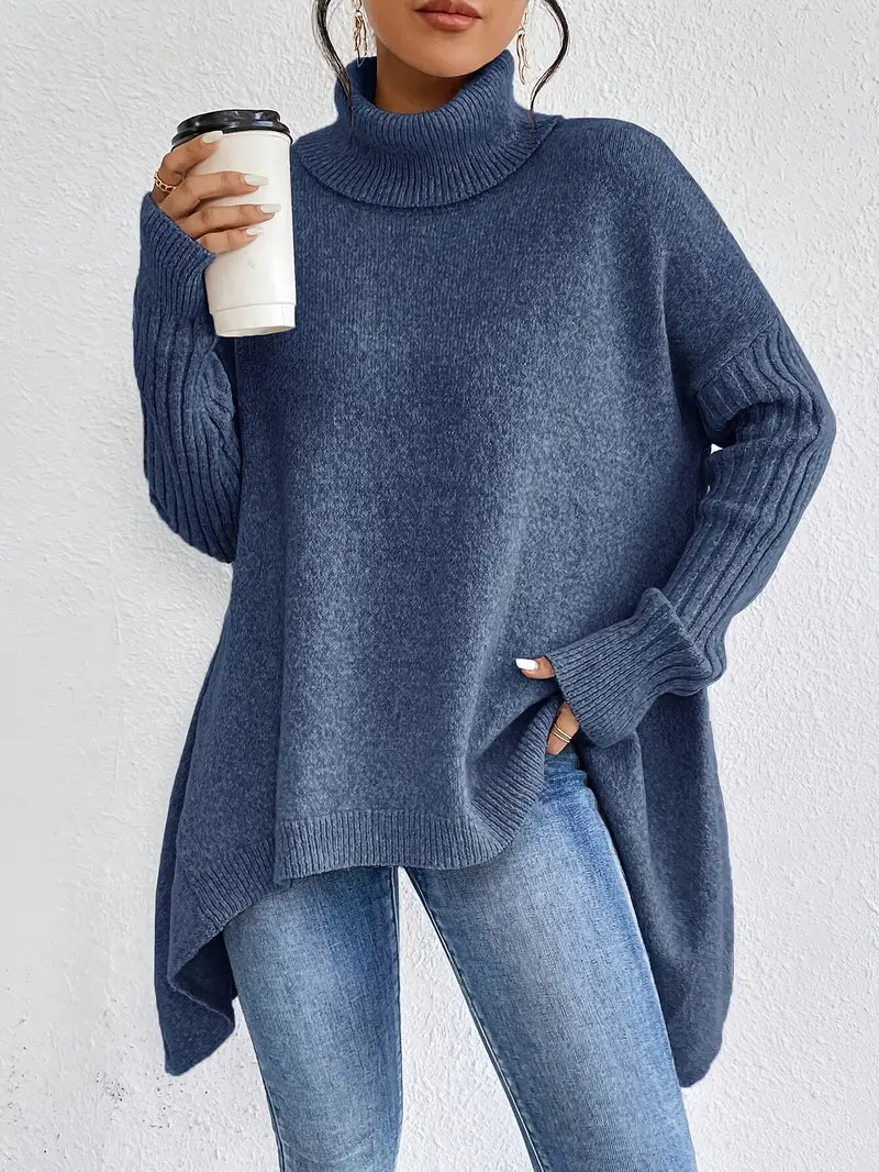 Weicher Damenpullover Langarm Bequem Alltag