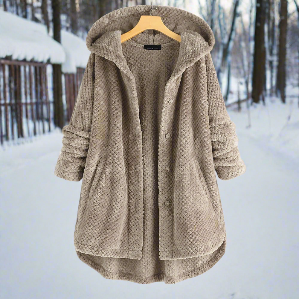 Komfortabler Bademantel Fleece Lang