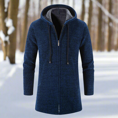 Winterjacke Mittellang Kapuze Warm Isoliert - IdealeKleiden