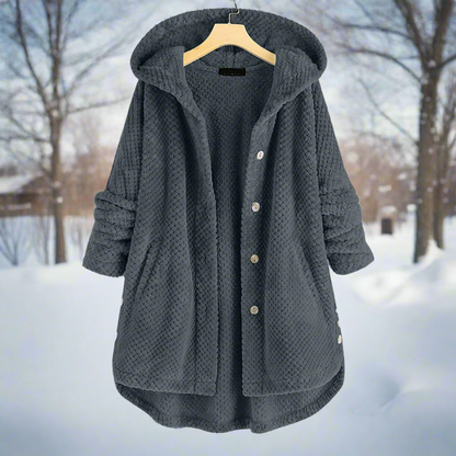 Komfortabler Bademantel Fleece Lang