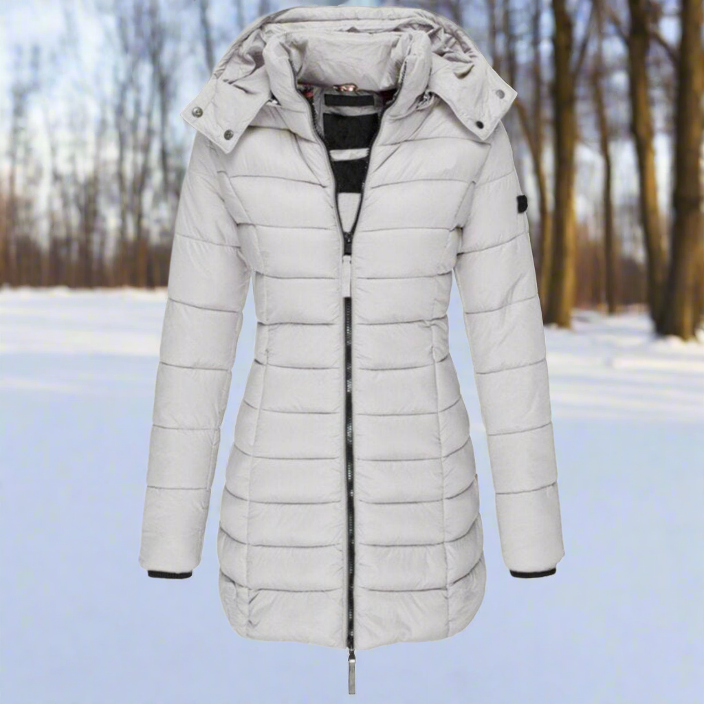 Warme Daunenjacke Lang Kapuze