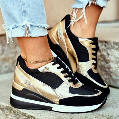 Damen Sportschuhe Bequem High-Top Sneaker - IdealeKleiden