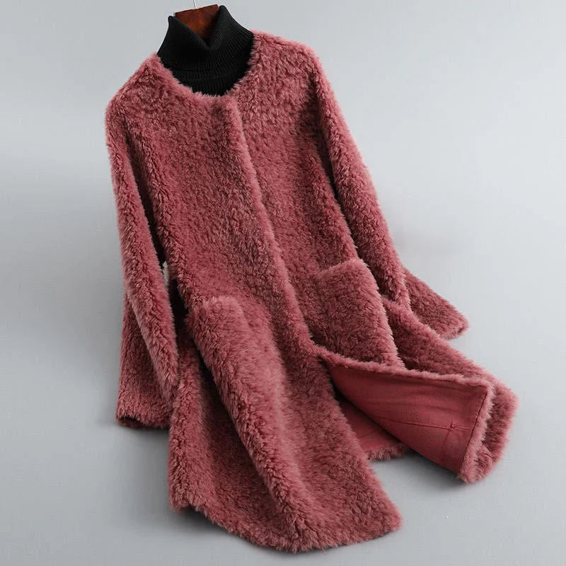 Teddyfell Winterjacke Damen Warm