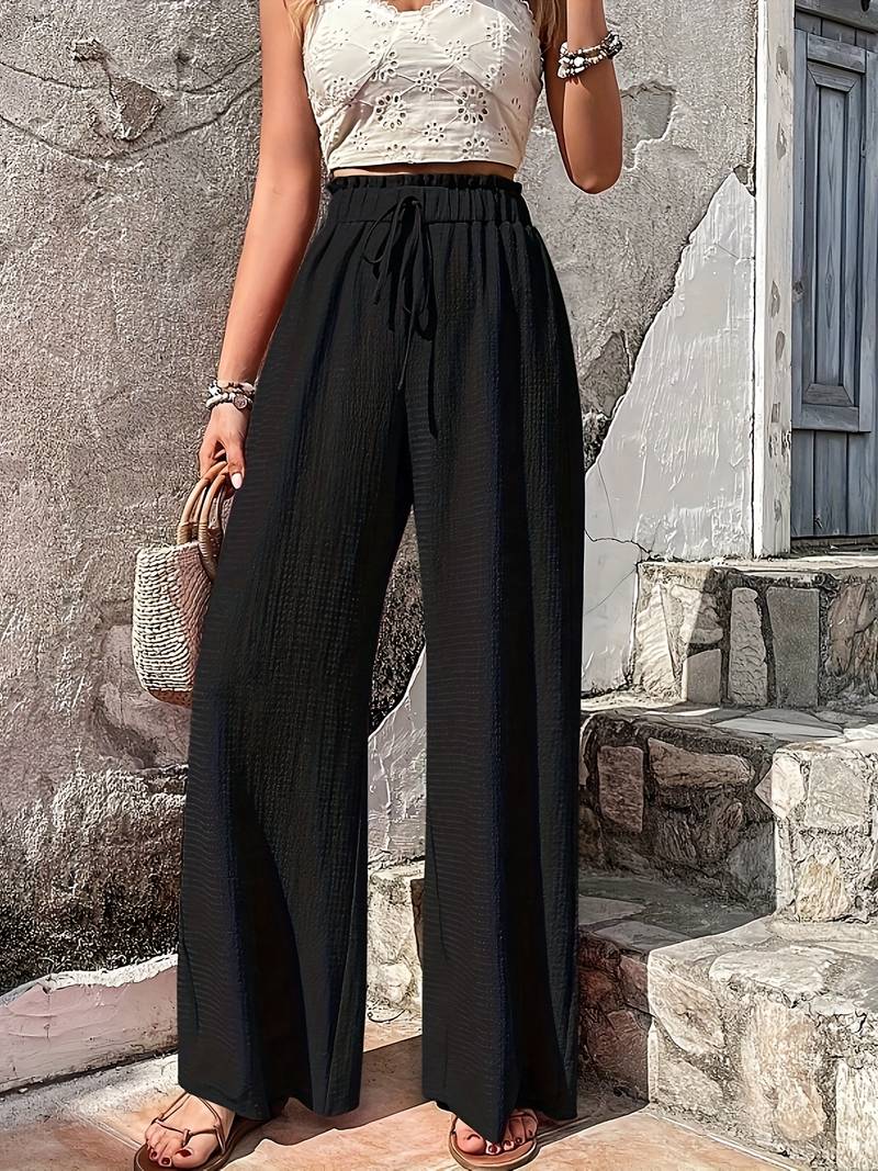 Chloe - Bequeme Damenhoese Wide Leg Stil - IdealeKleiden
