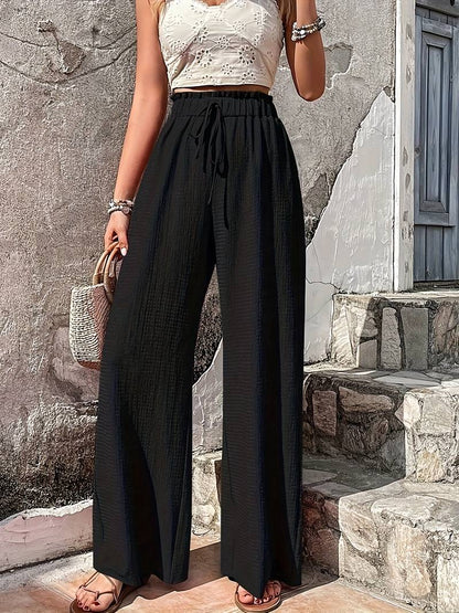 Chloe - Bequeme Damenhoese Wide Leg Stil - IdealeKleiden