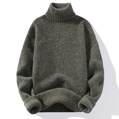 Weiches Strickkleid Rollkragen