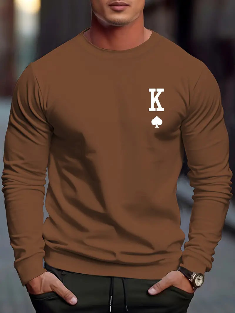 Klassischer Herren Pullover Rundhals Ausgezeichnete Qualität