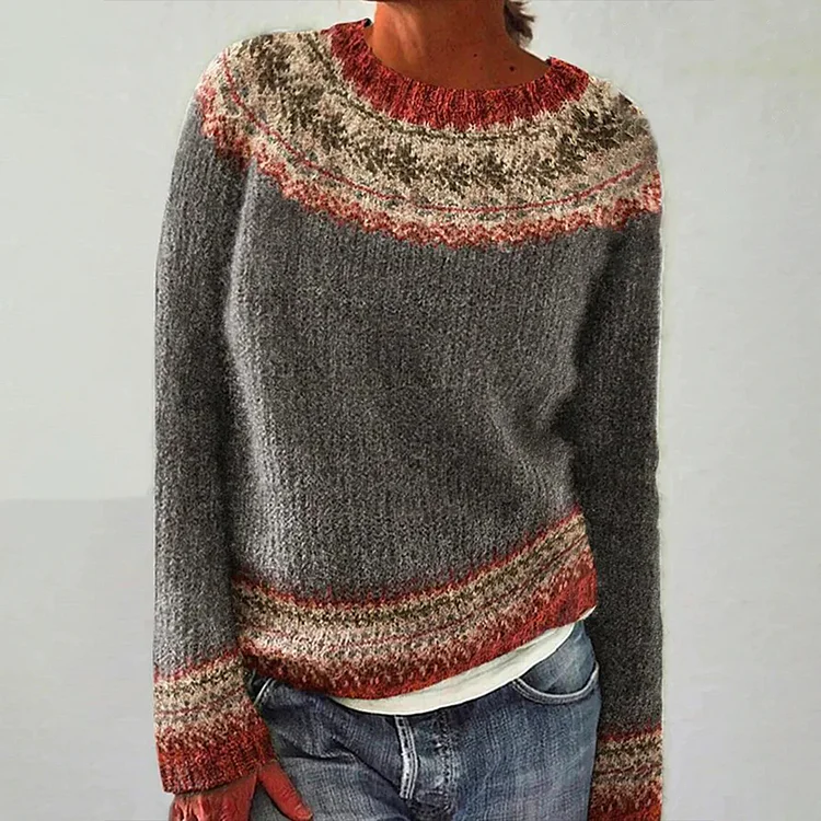 Weicher Damenpullover Bequem Stricken - IdealeKleiden