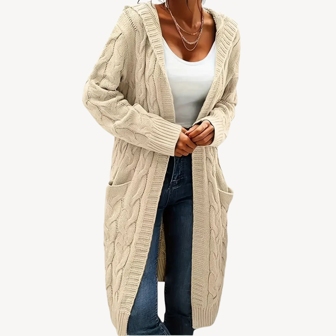 Kapuzen Cardigan Bequem Warm