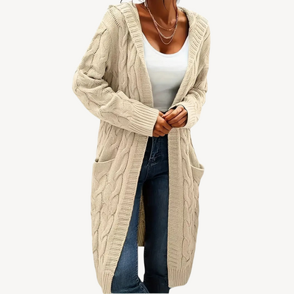 Kapuzen Cardigan Bequem Warm