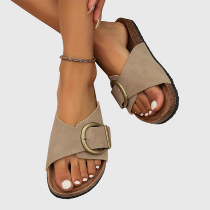 Damen Sandalen Lässig Schnalle Sommer