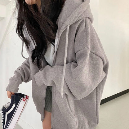Übergroße Damenhoodie Bequem Oversized - IdealeKleiden