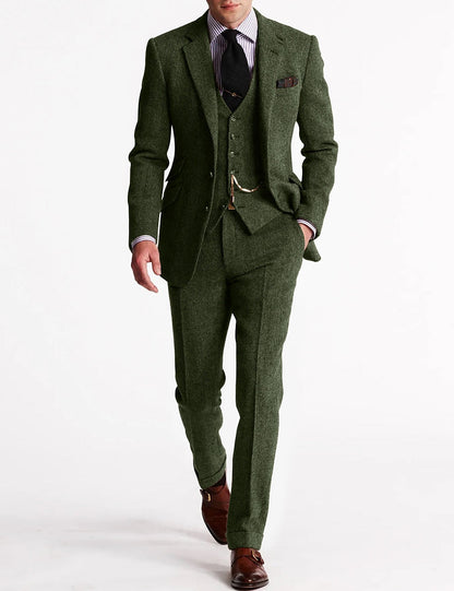 Herren-Anzug Eleganter Look | 3-teiliges Ensemble