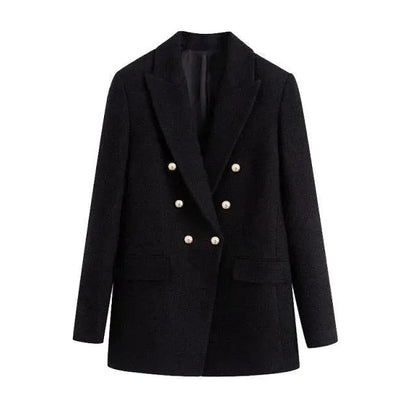 Stilvoller Damen Blazer Schwarz Elegantes Design