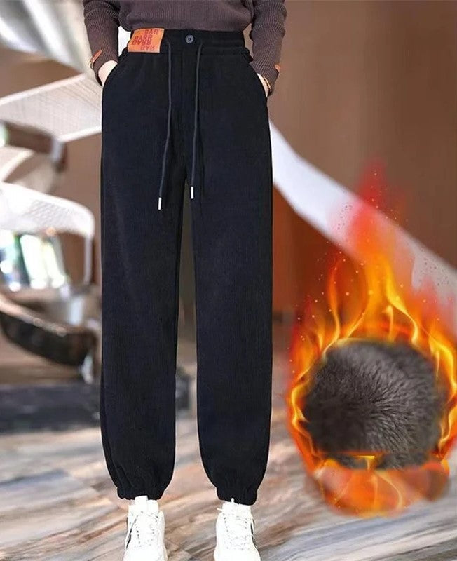 Warme Winterhose Plüschfutter Lässig