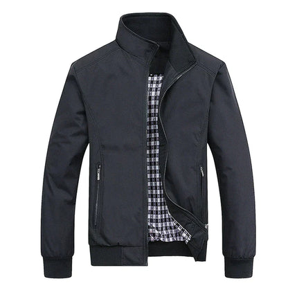 Herren Jacke Modern Reißverschluss Design - IdealeKleiden