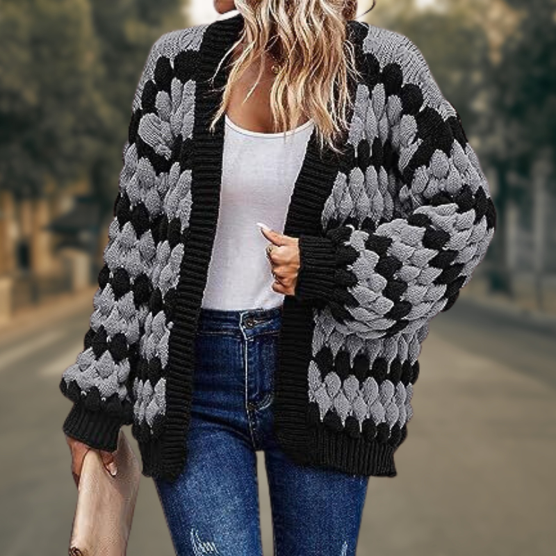 Cardigan mit Offener Vorderseite Weich und Warm
