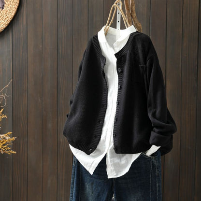 Übergroße Damen Strickjacke Oversized