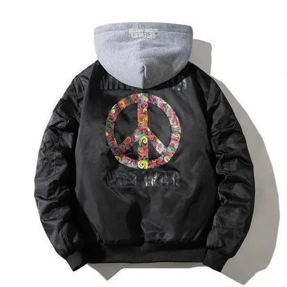 Herren Flugjacke Warm Isoliert Bomber