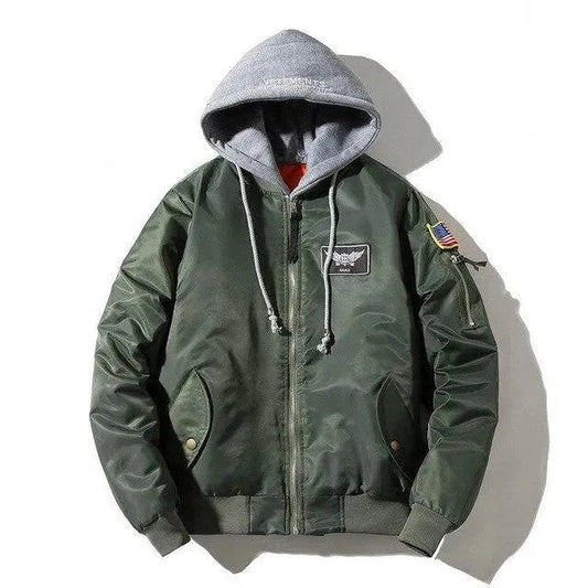 Herren Flugjacke Warm Isoliert Bomber - IdealeKleiden