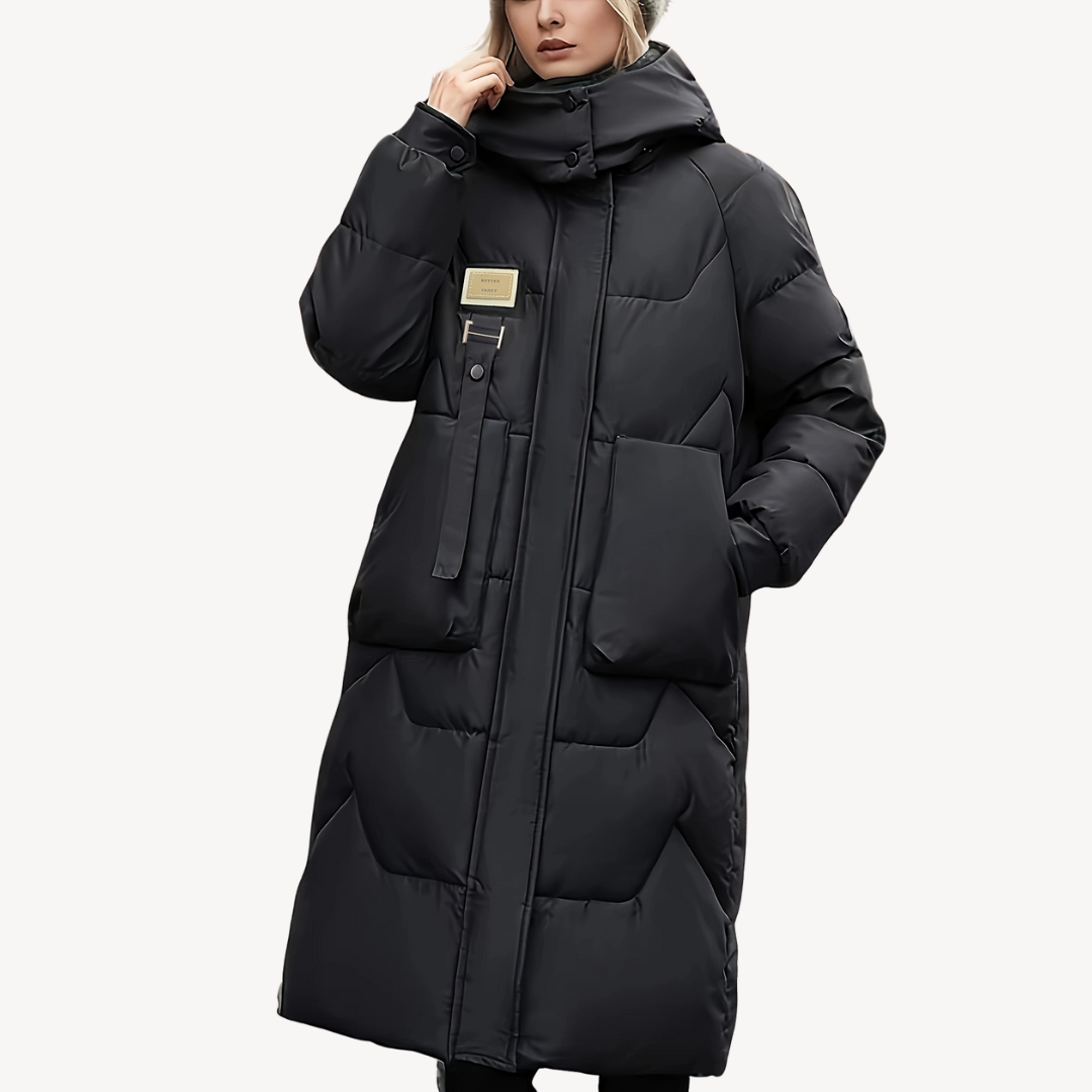 Damen Wintermantel Lang Kapuzen-Parka