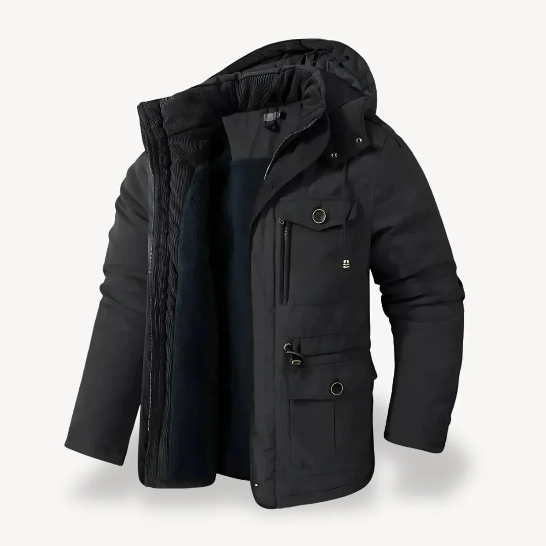 Herren Winterjacke Robust Fleece Isolierung