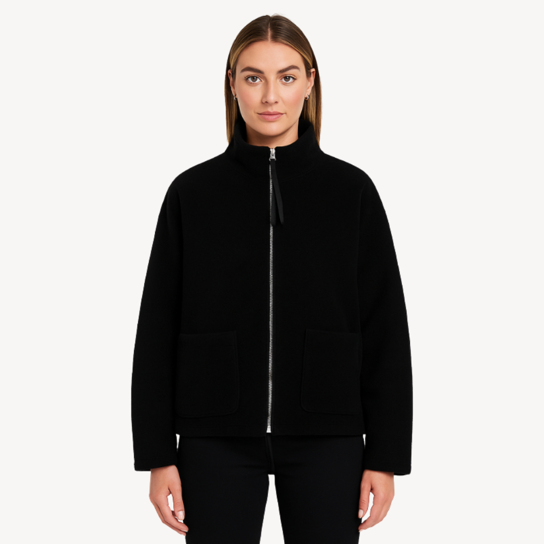 Damen Fleecejacke Bequem Zip Up Soft