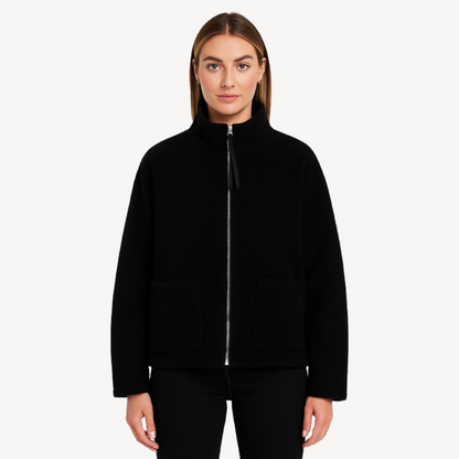 Damen Fleecejacke Bequem Zip Up Soft