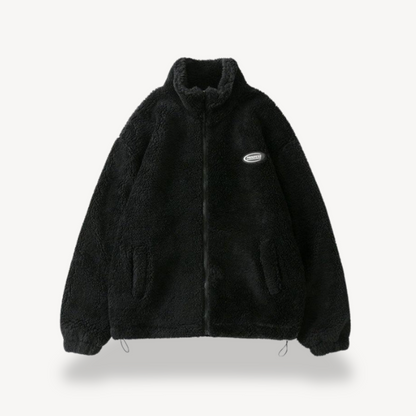Damen Fleece Jacke Weich Warm Zip