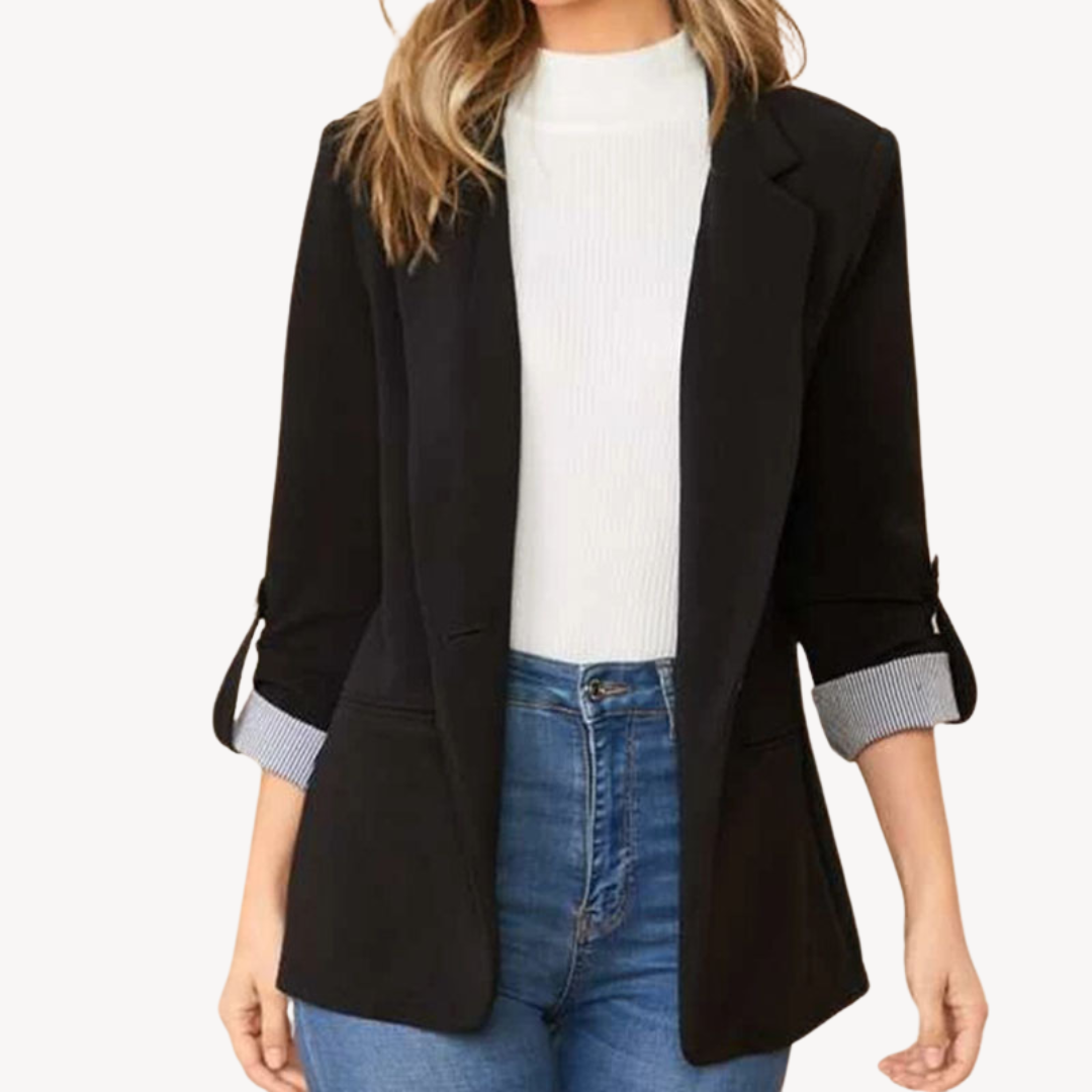 Damen Freizeitjacke 3/4 Ärmel Elegant - IdealeKleiden