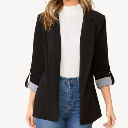 Damen Freizeitjacke 3/4 Ärmel Elegant - IdealeKleiden