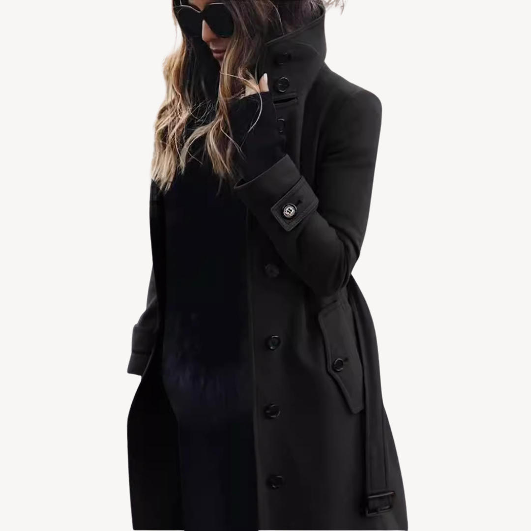 Damen Trenchcoat Wollmix Trendy