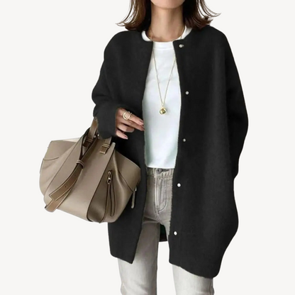 Elegante Damen Cardigan Woll Cardigan mit Knöpfen