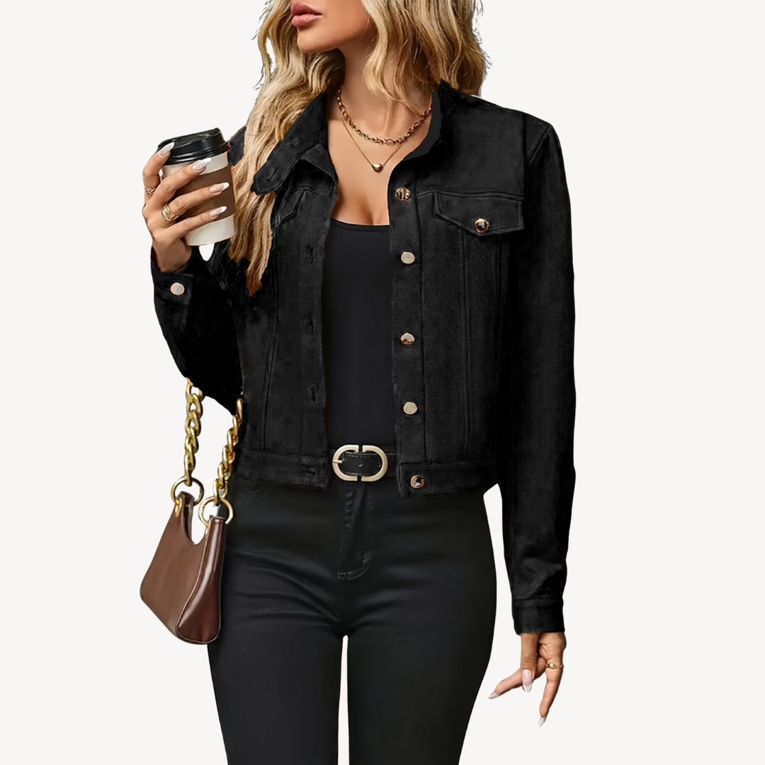 Moderne Damen Denim Jacke