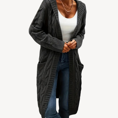 Kapuzen Cardigan Bequem Warm