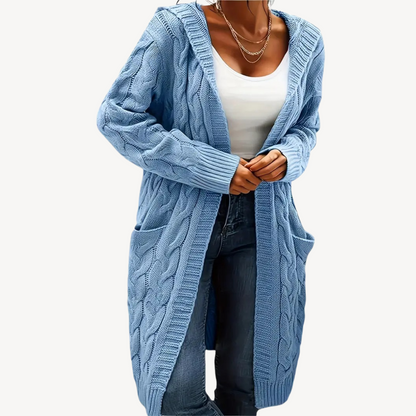 Kapuzen Cardigan Bequem Warm