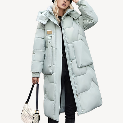 Damen Wintermantel Lang Kapuzen-Parka
