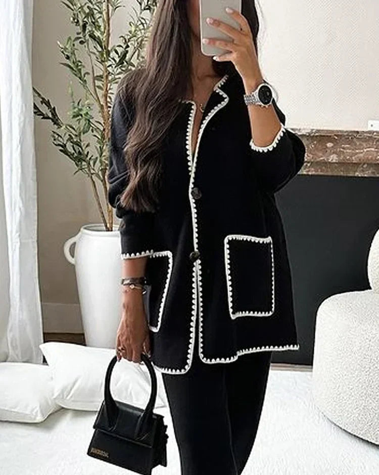 Elegante Damen Cardigan mit Knöpfen