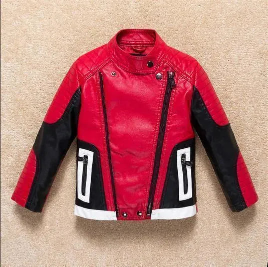 Jugendliche Lederjacke Trendy Style